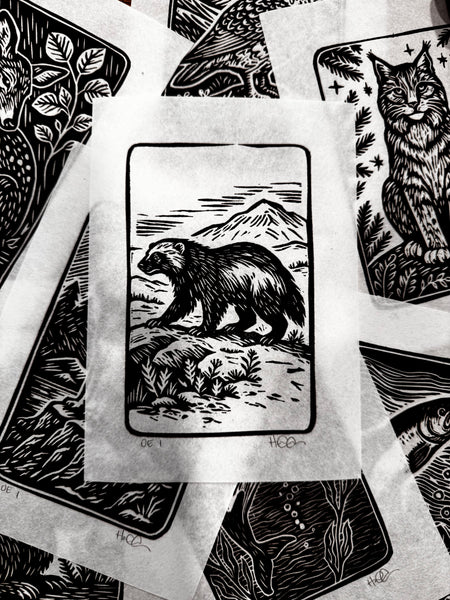 Animal Linocut Prints