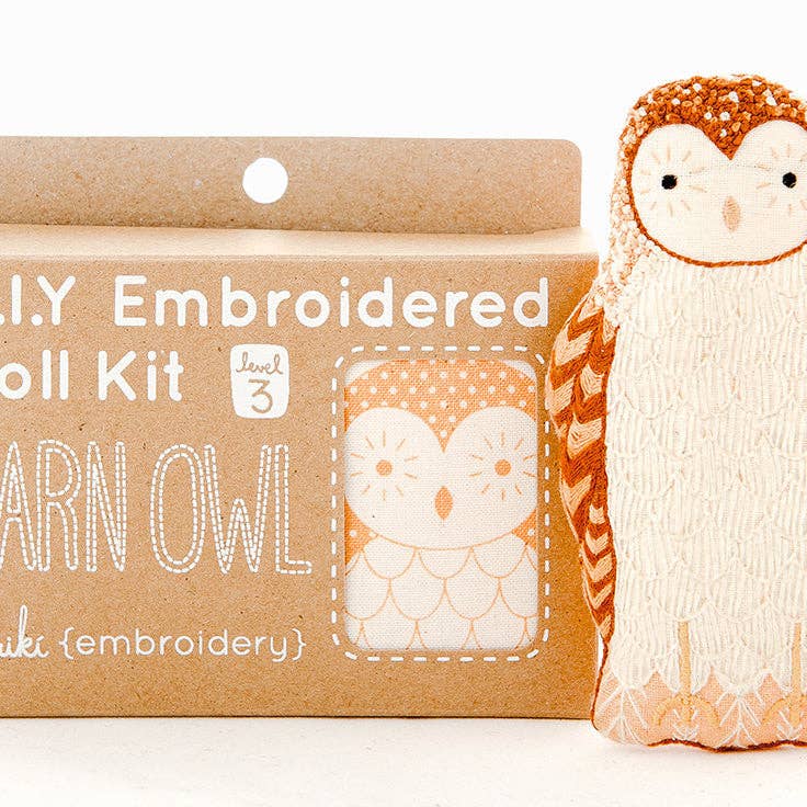Barn Owl - Embroidery Doll Kit
