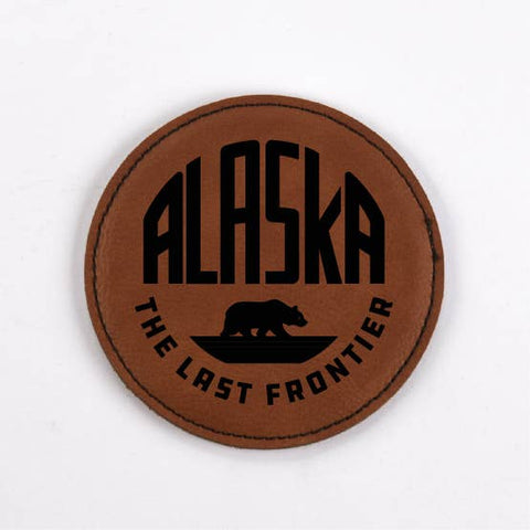 Alaska Faux Leather Coaster