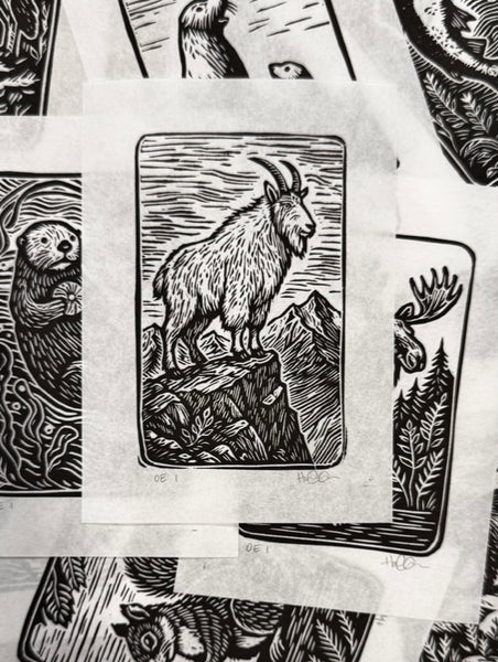 Animal Linocut Prints