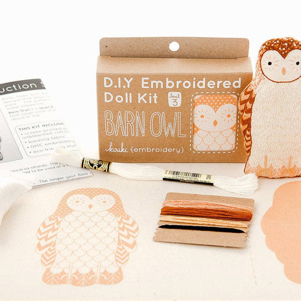 Barn Owl - Embroidery Doll Kit