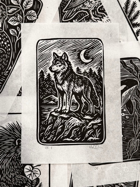 Animal Linocut Prints
