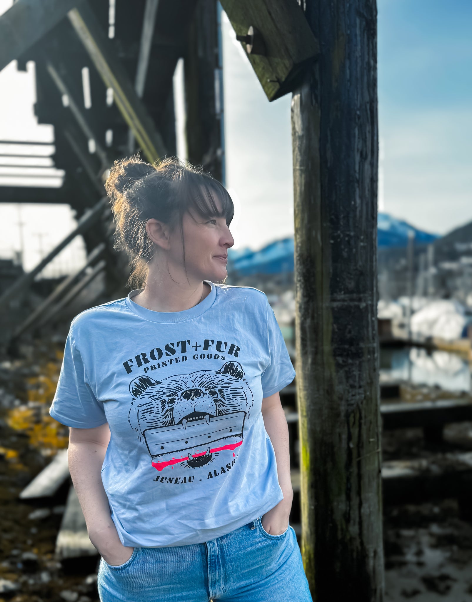 Women's Squeegee Bear Tee