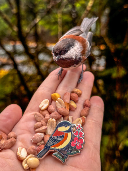 Frost and Fur Enamel Pins