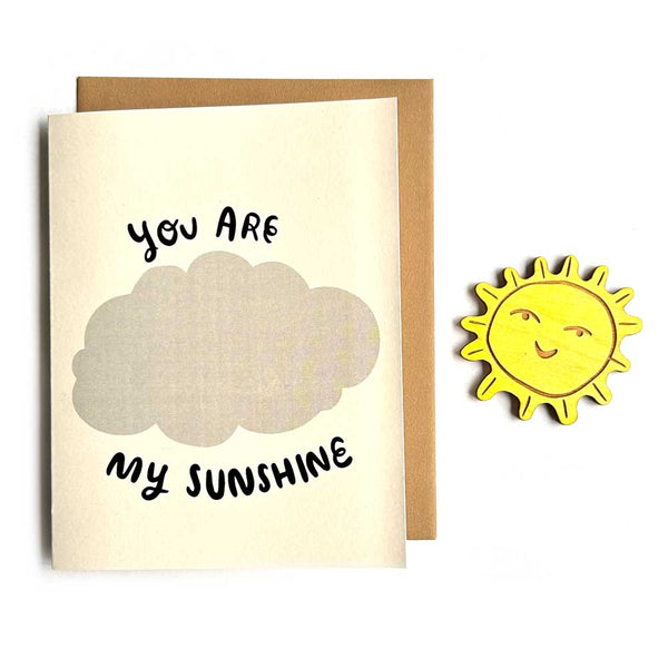 You Are My Sunshine - Sun Magnet with Card