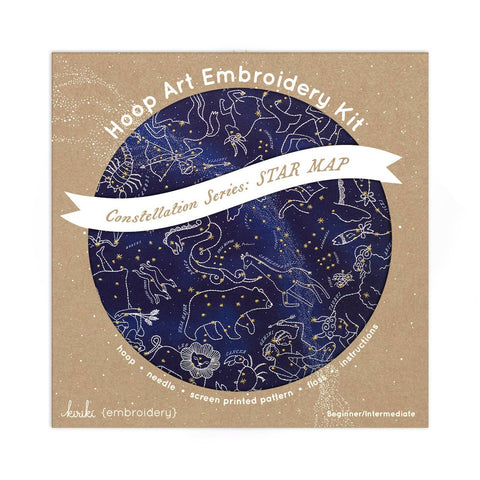 Star Map - 11" Hoop Embroidery Kit