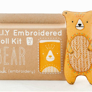 Bear - Embroidery Doll Kit