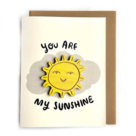 You Are My Sunshine - Sun Magnet with Card
