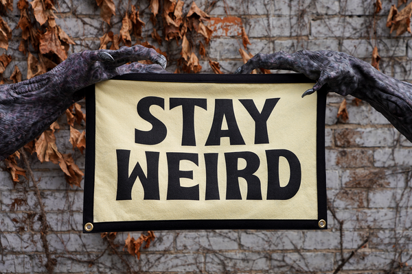 Stay Weird Camp Flag