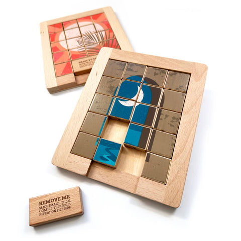 Wooden Sliding Puzzles