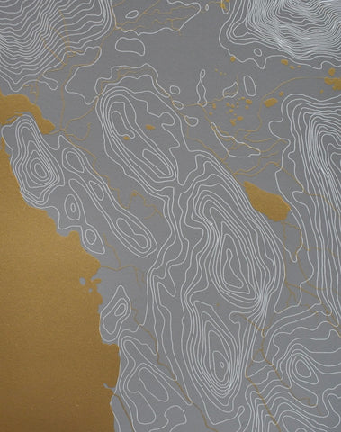 Out the Road- Gray & Gold