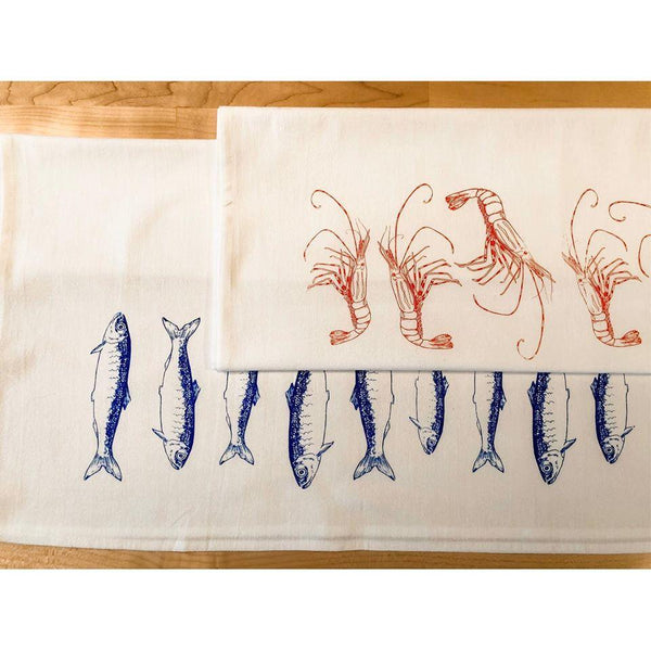 Herring & Spot Prawn Towel