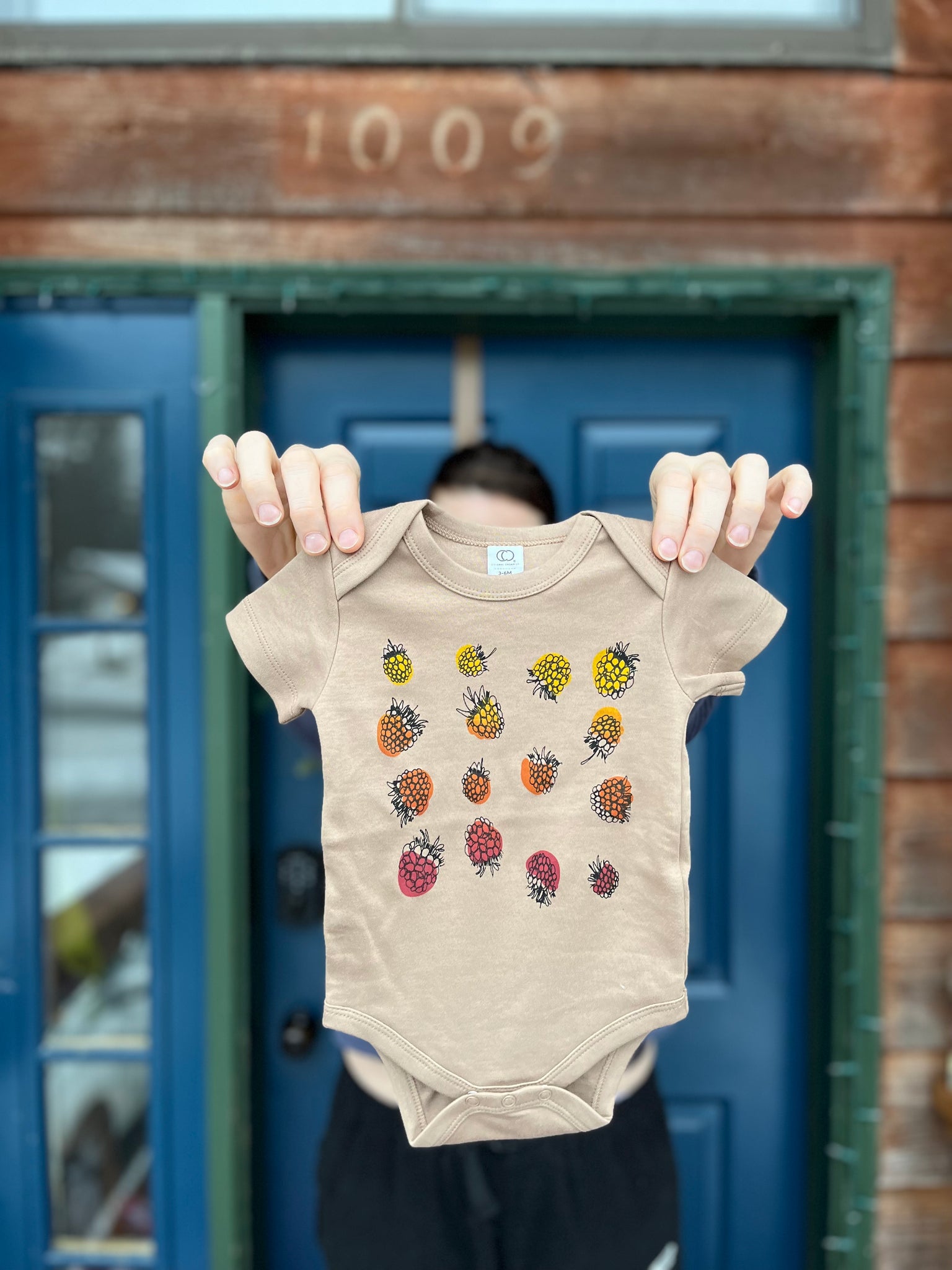 Salmonberry Baby One-piece