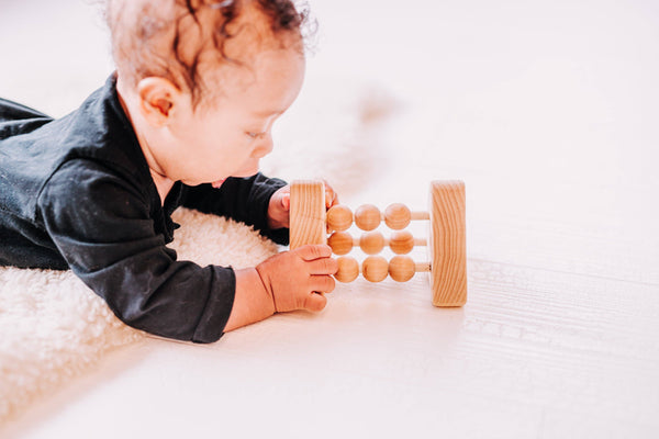Clover and Birch Abacus Rattle