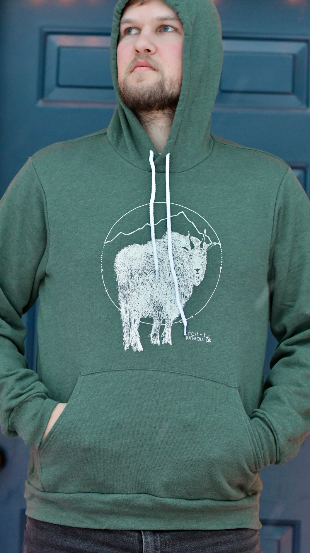 Mountain Goat Unisex Pullover Hoodie