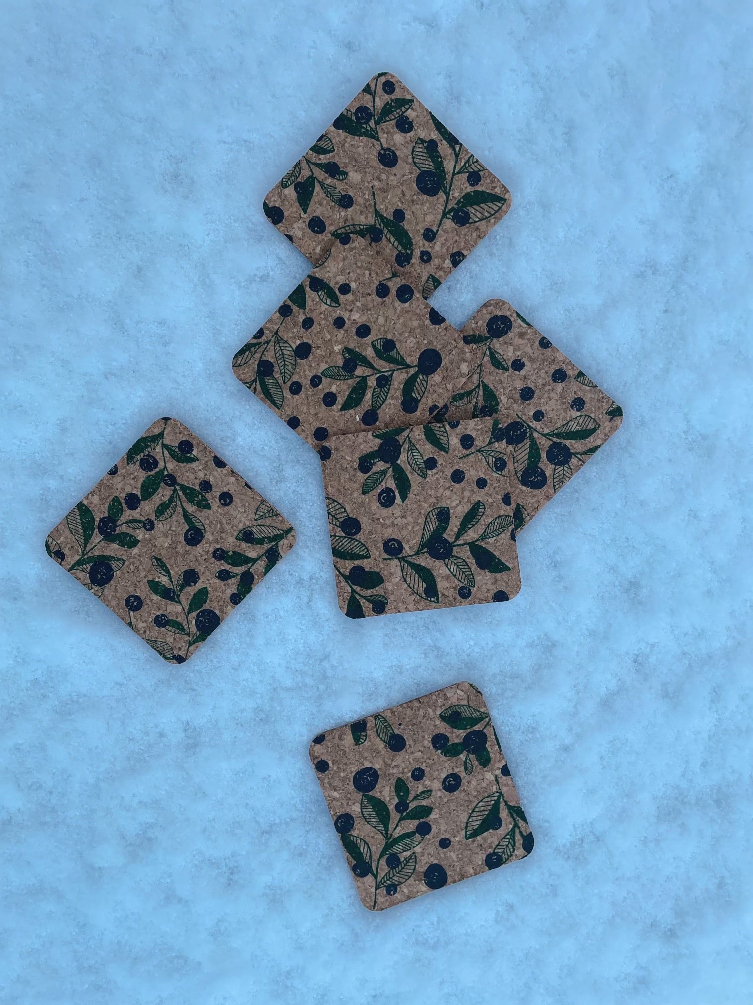 Blueberry Coaster Set